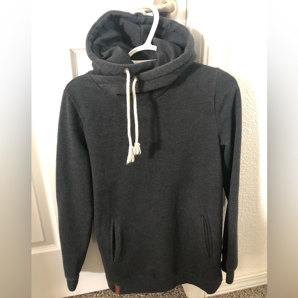 Ampersand charcoal gray hoodie